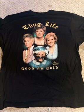 Black Golden Girls Thug Life Graphic Tee